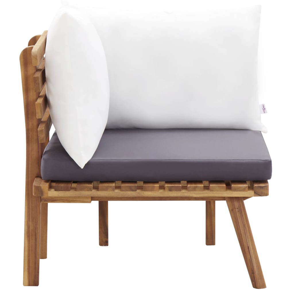 5-tlg. Garten-Lounge-Set Massivholz Akazie