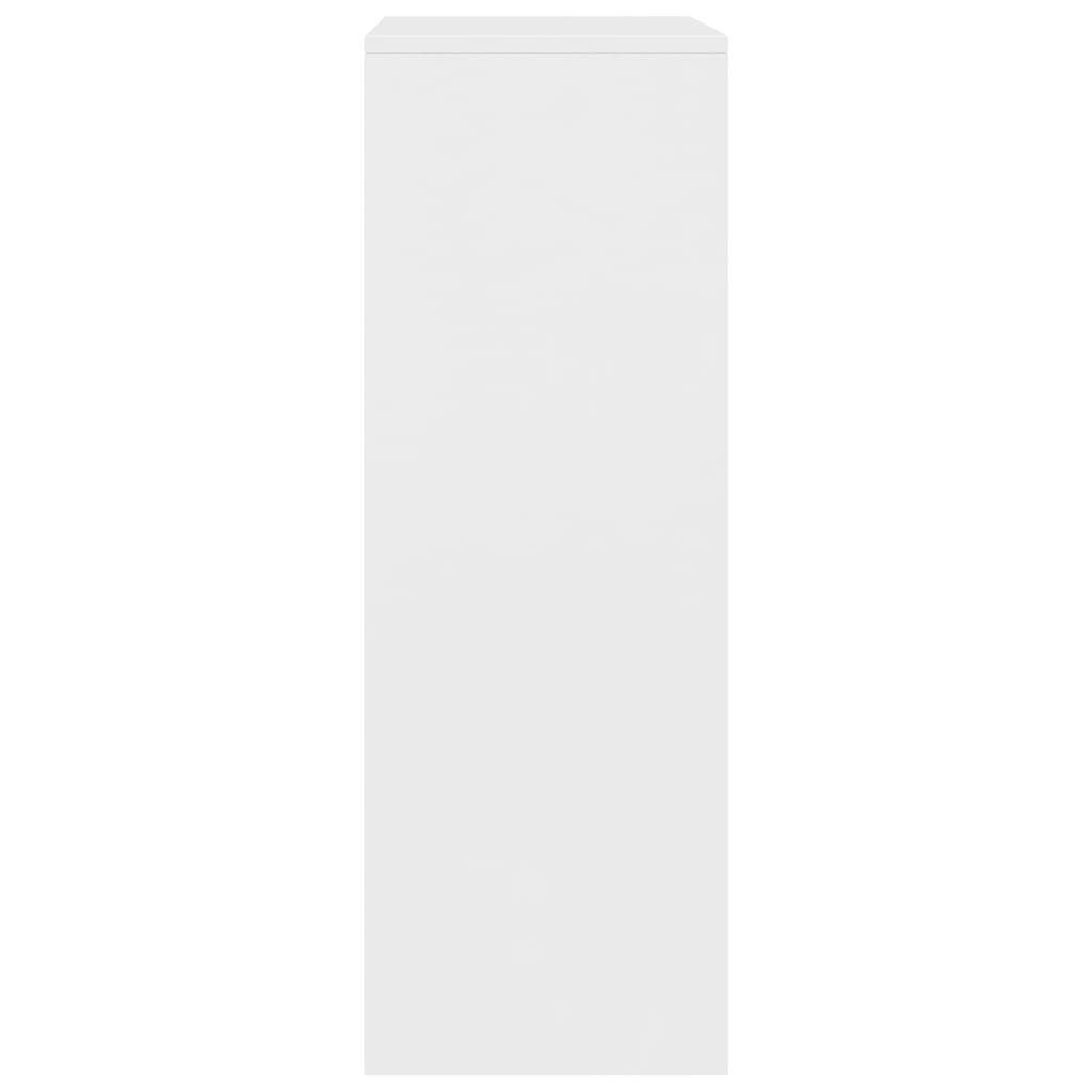 Skænk med 6 skuffer Hvid 50x34x96 cm Træmateriale