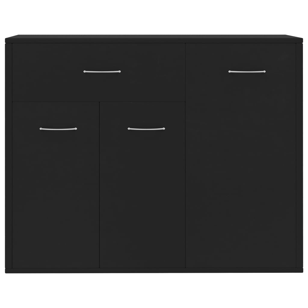 Skænk Sort 88x30x70 cm Træ Materiale