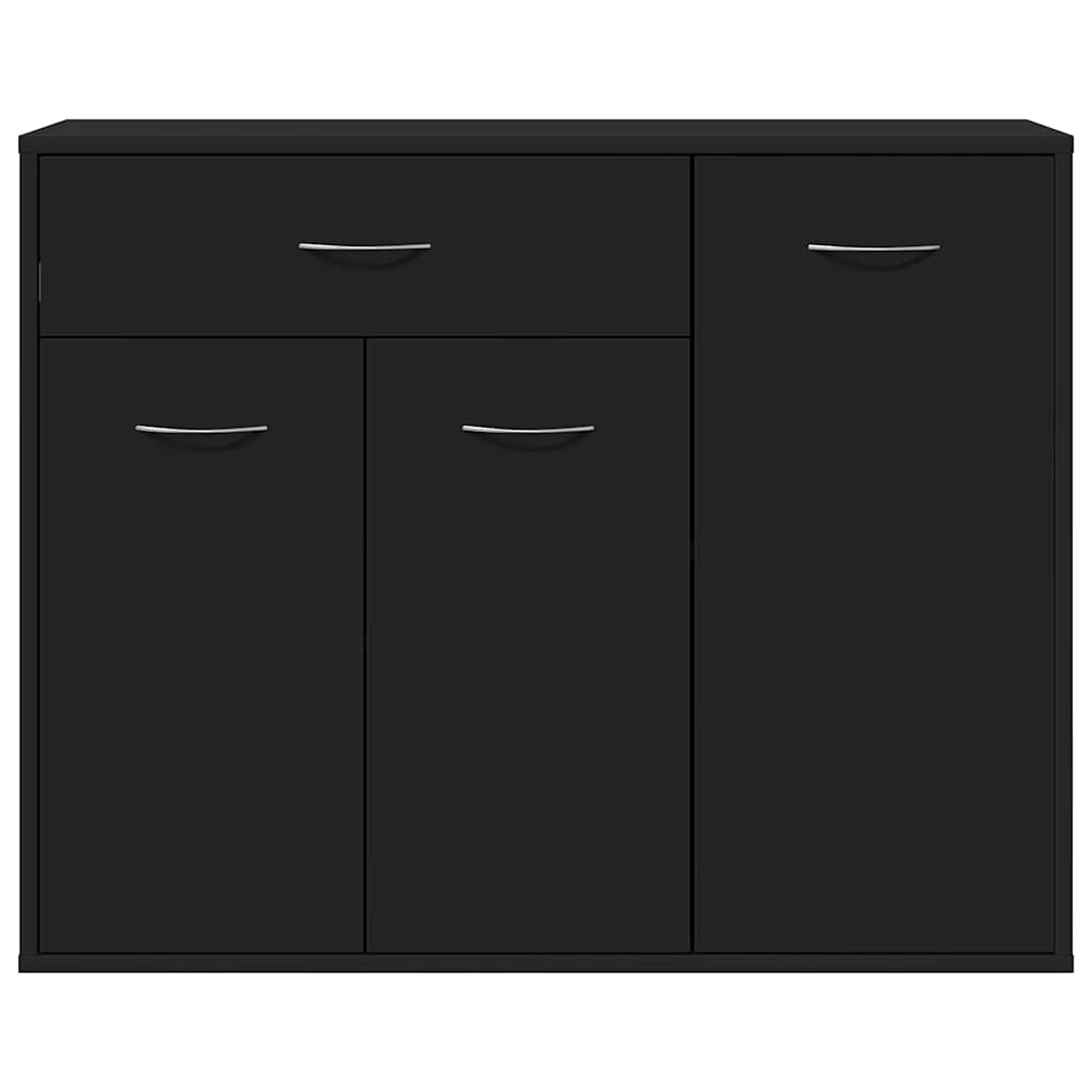 Skænk Sort 88x30x70 cm Træ Materiale