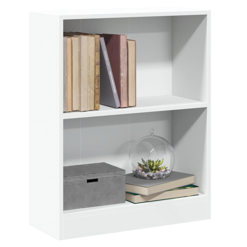 Bogreol Hvid 60x24x76 cm Træmateriale
