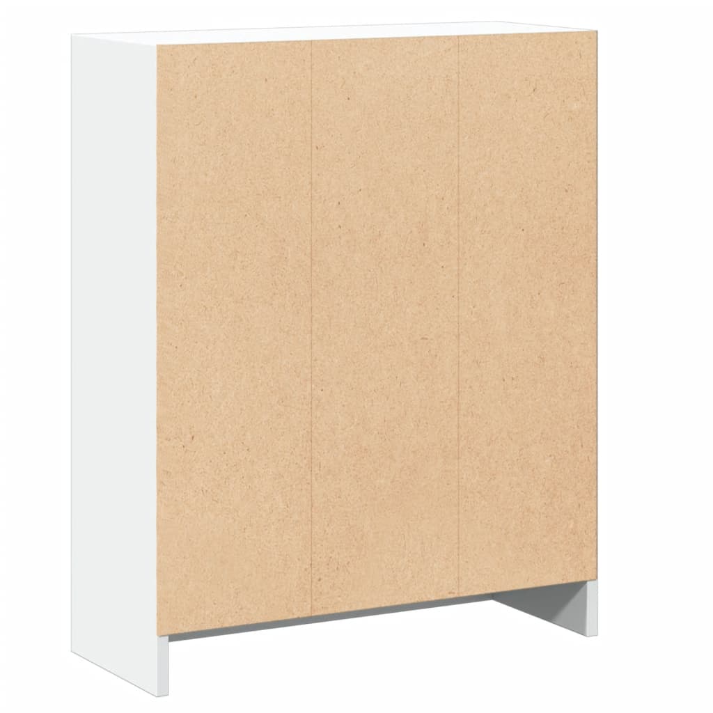 Bogreol Hvid 60x24x76 cm Træmateriale