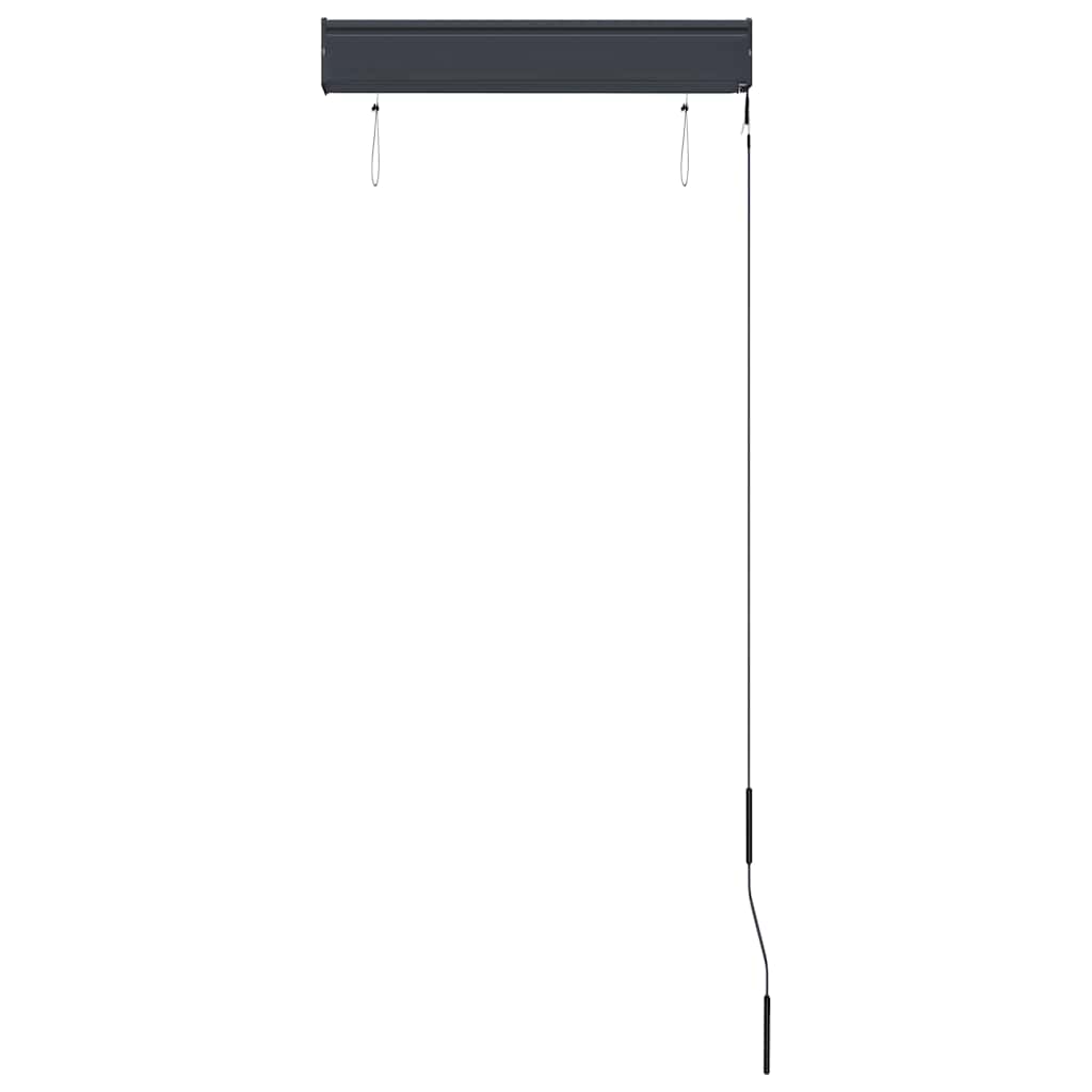 Udendørs rullegardin 60 x 250 cm blå og hvid