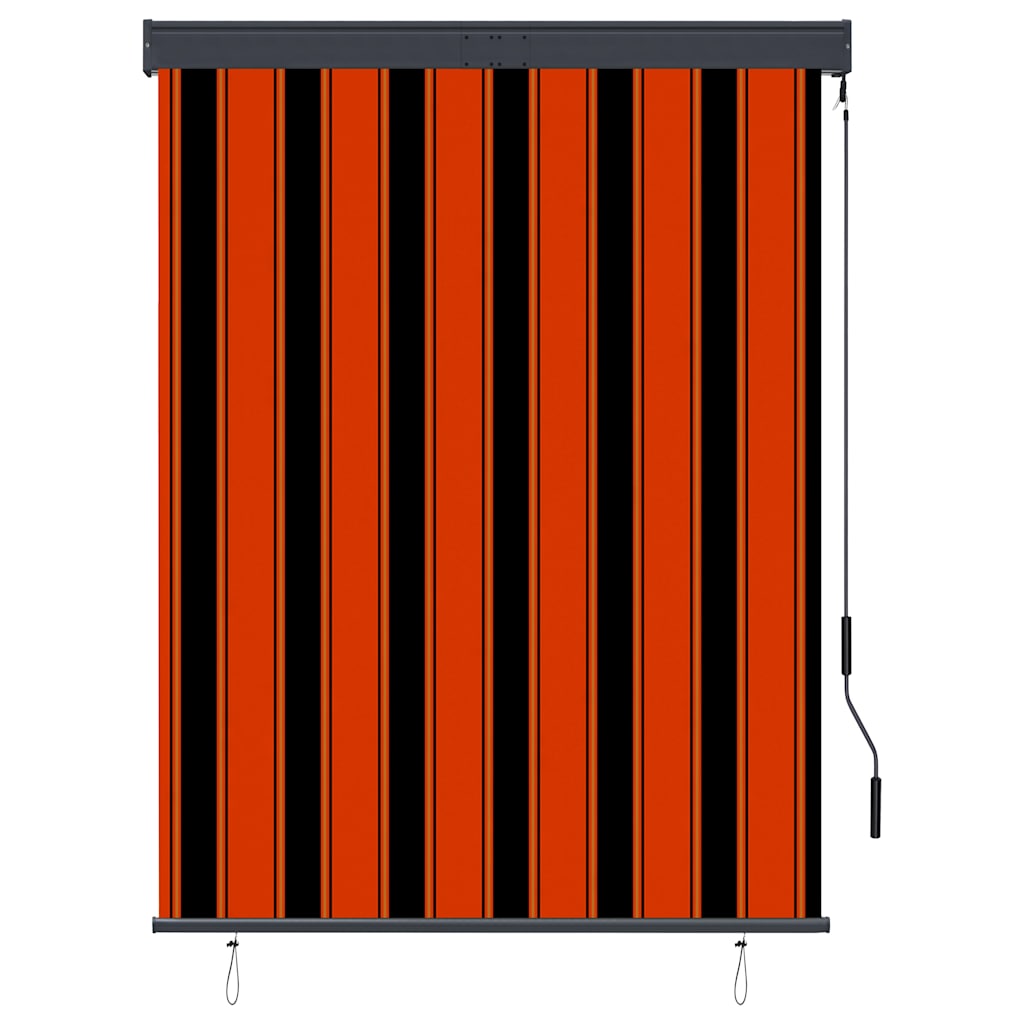 Außenrollo 120 x 250 cm Orange und Braun