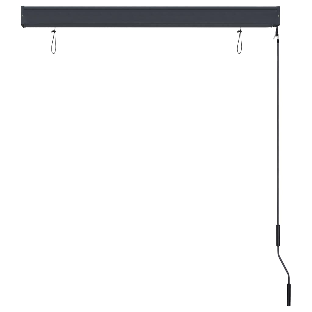 Außenrollo 120 x 250 cm Orange und Braun