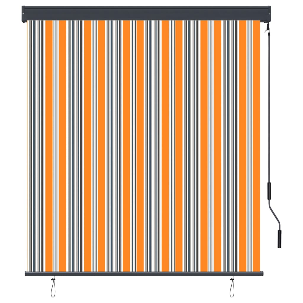 Außenrollo 140x250 cm Gelb und Blau