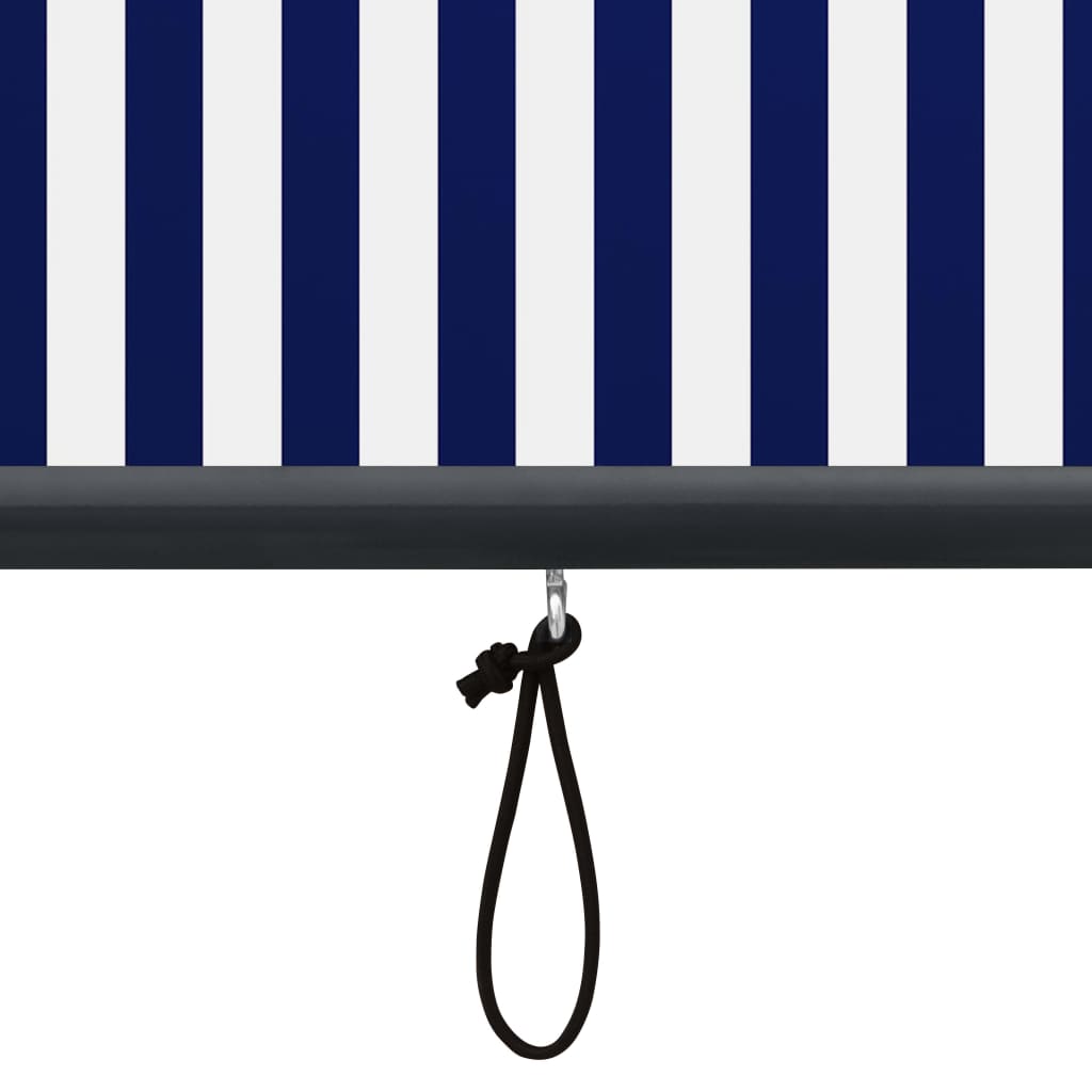 Außenrollo 160x250 cm Blau und Weiß