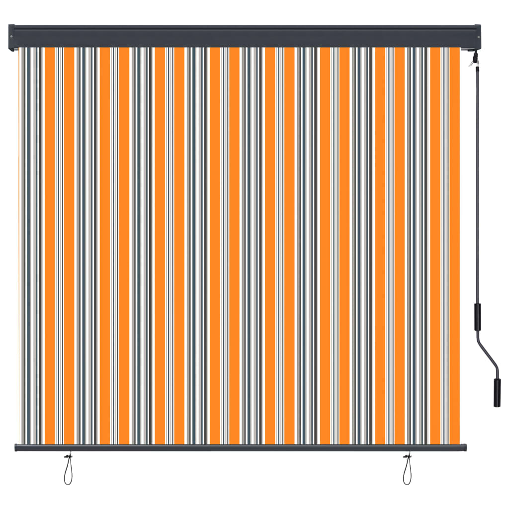 Außenrollo 160x250 cm Gelb und Blau