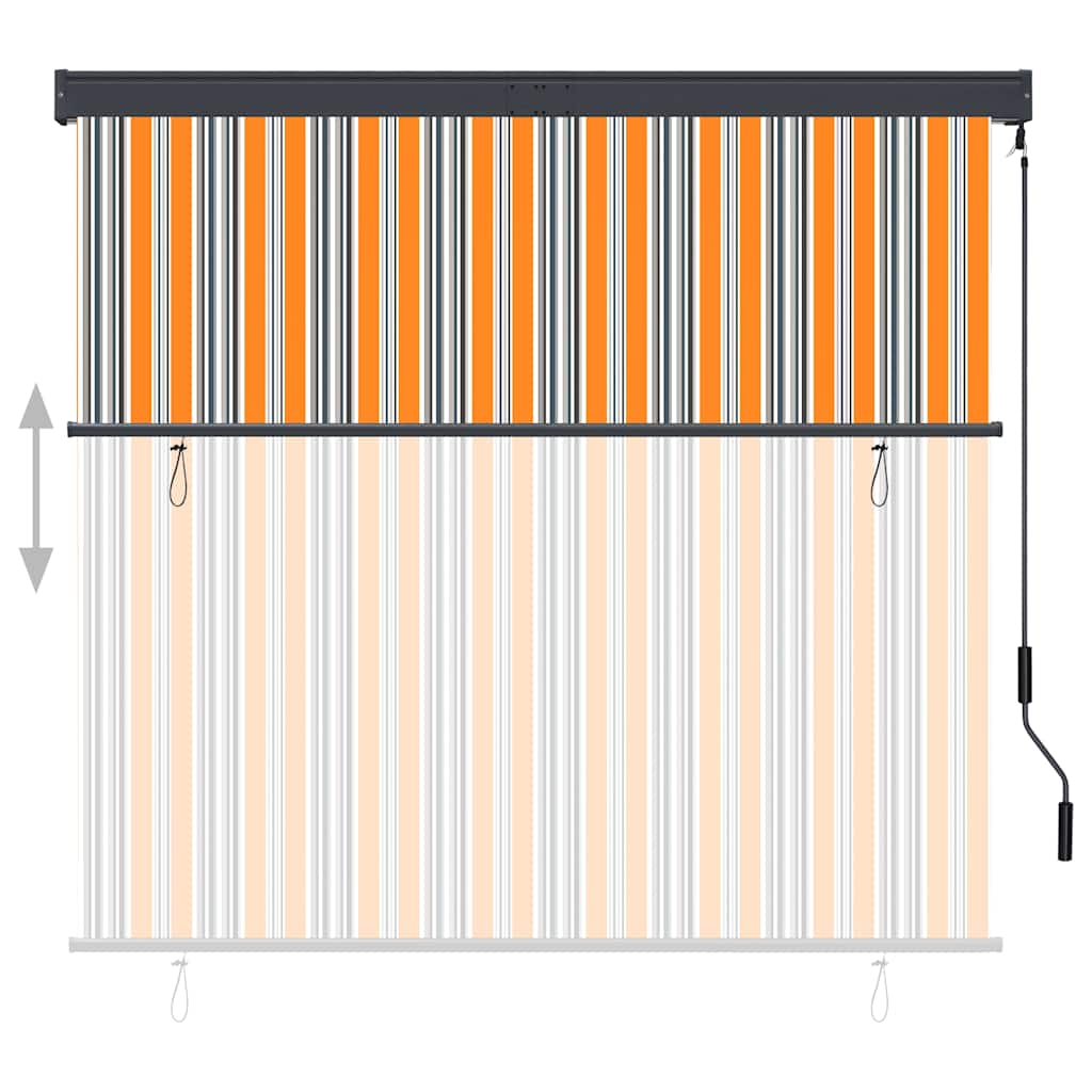 Außenrollo 160x250 cm Gelb und Blau