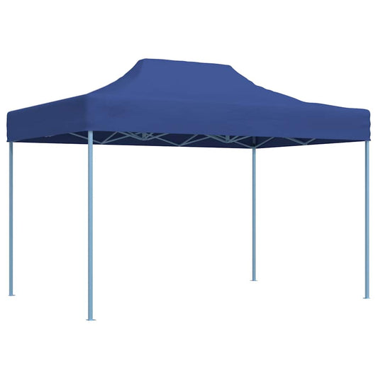 Profi-Partyzelt Faltbar 3x4 m Stahl Blau