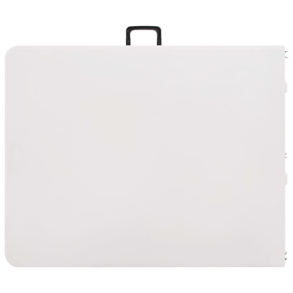 Havebord Sammenklappeligt Hvid 180x72x72 cm HDPE