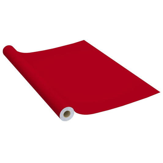 Selvklæbende møbelfilm rød 500 x 90 cm PVC