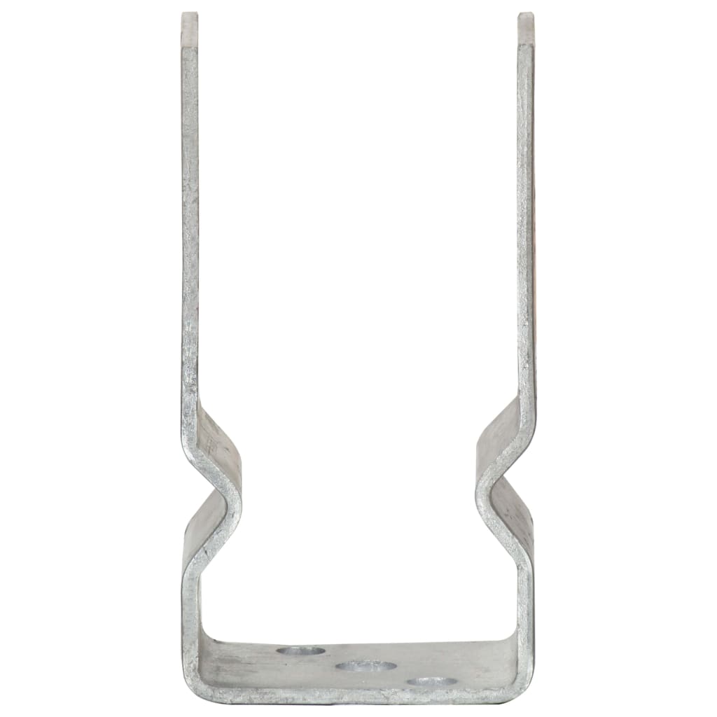 Stolpestøtte 6 Stk Sølv 7×6×15 cm Galvaniseret Stål
