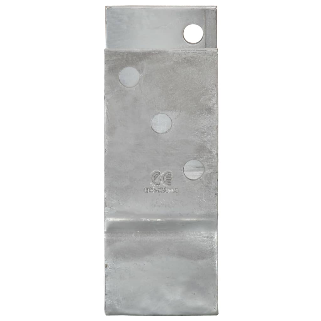 Stolpestøtte 6 Stk Sølv 7×6×15 cm Galvaniseret Stål