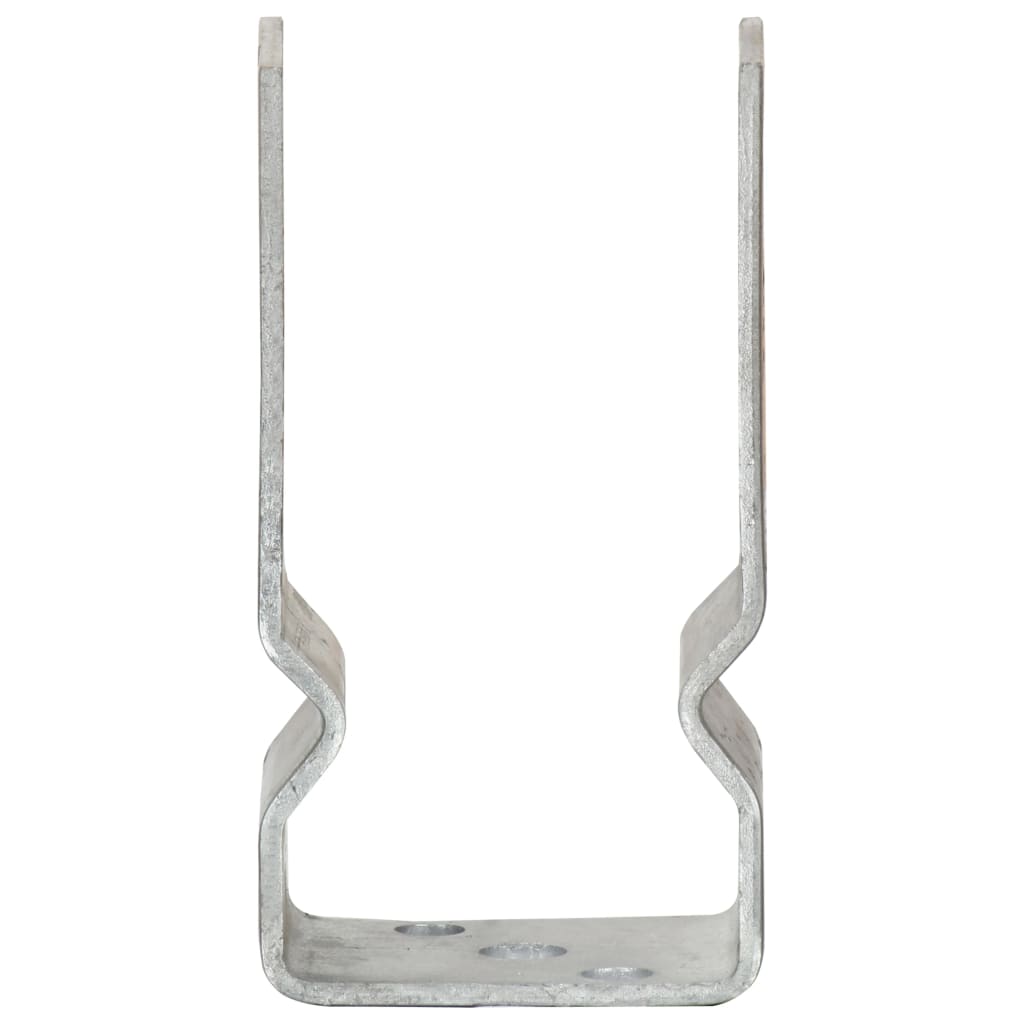 Stolpestøtte 12 Stk Sølv 7×6×15 cm Galvaniseret Stål