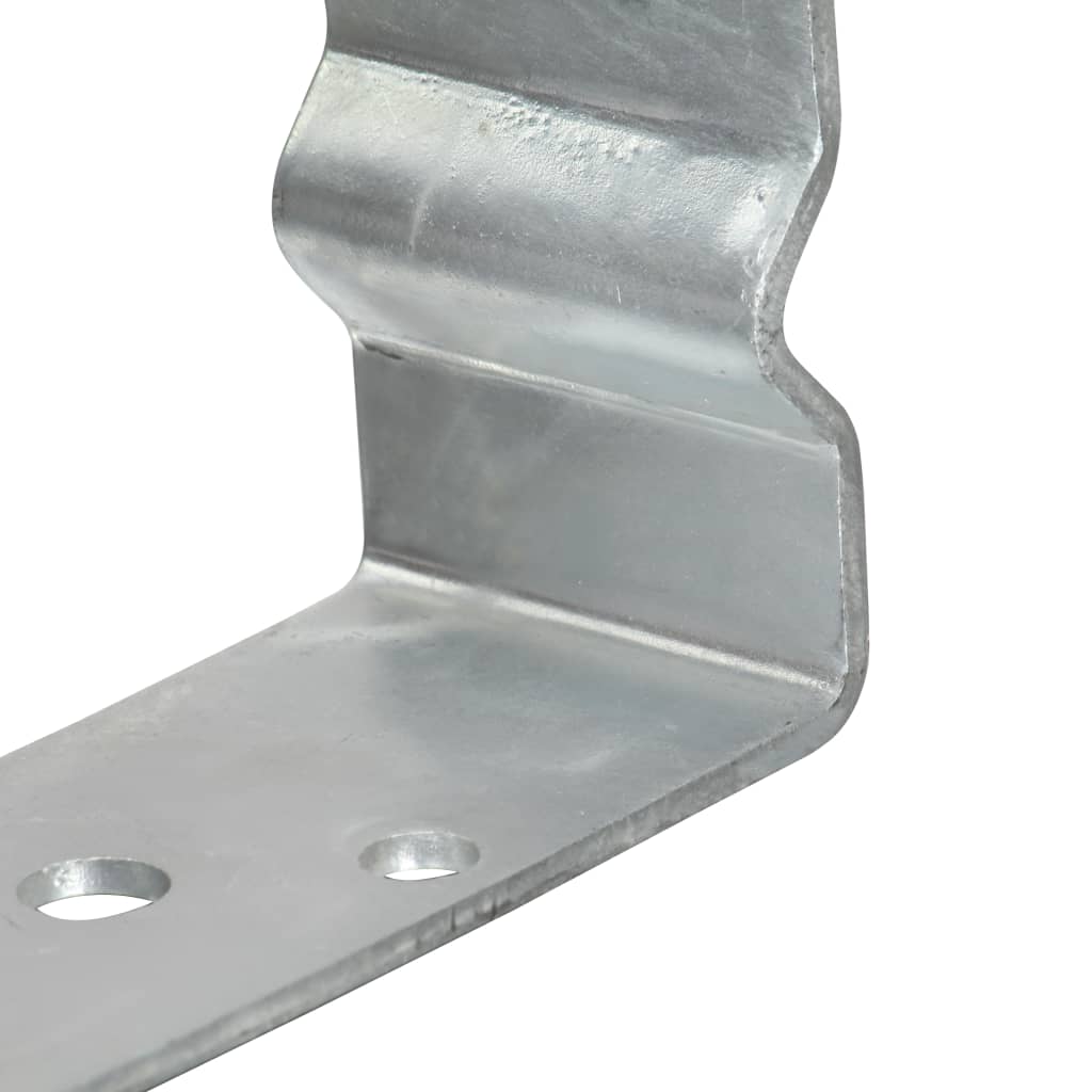Stolpestøtte 12 Stk Sølv 7×6×15 cm Galvaniseret Stål