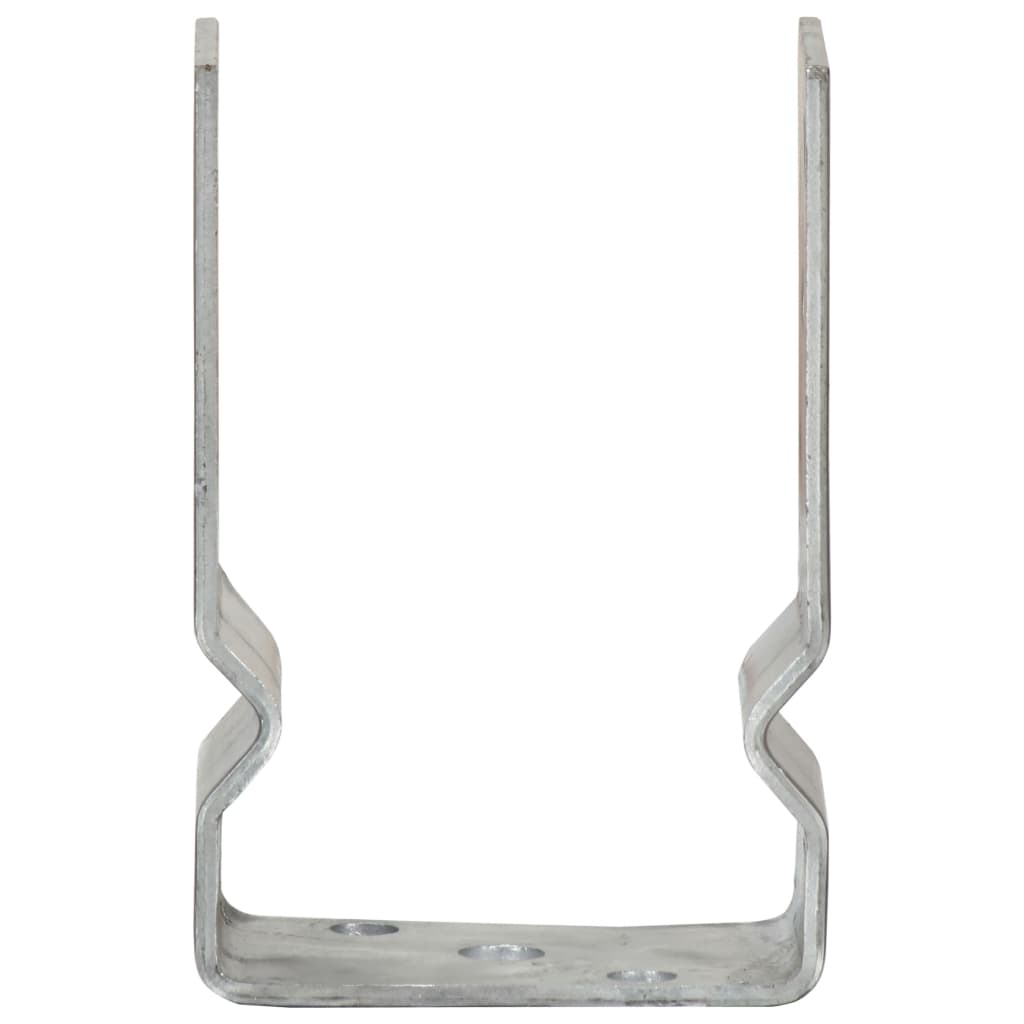 Stolpestøtter 12 Stk Sølv 9×6×15 cm Galvaniseret stål