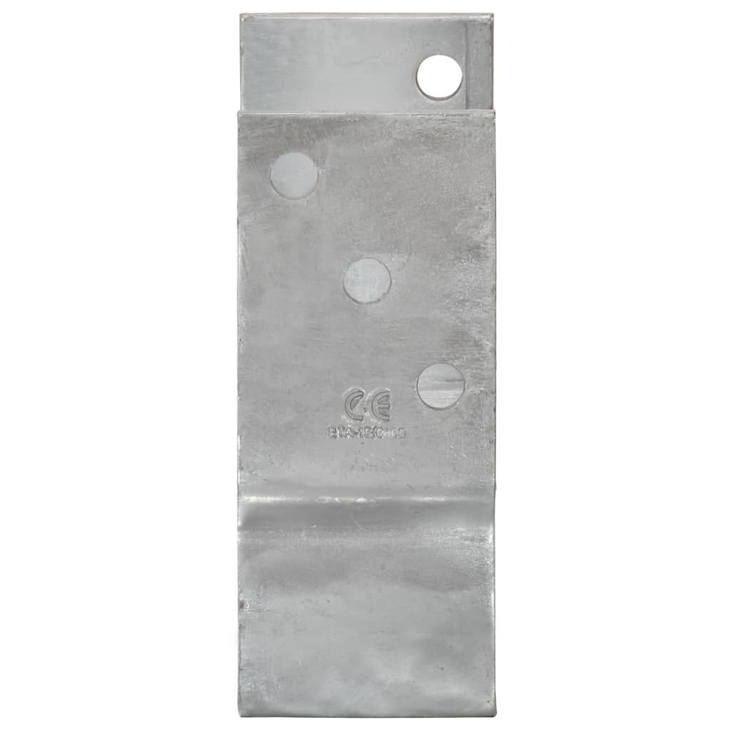 Stolpestøtter 12 Stk Sølv 9×6×15 cm Galvaniseret stål