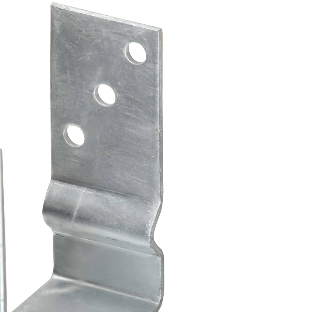 Stolpestøtter 12 Stk Sølv 9×6×15 cm Galvaniseret stål