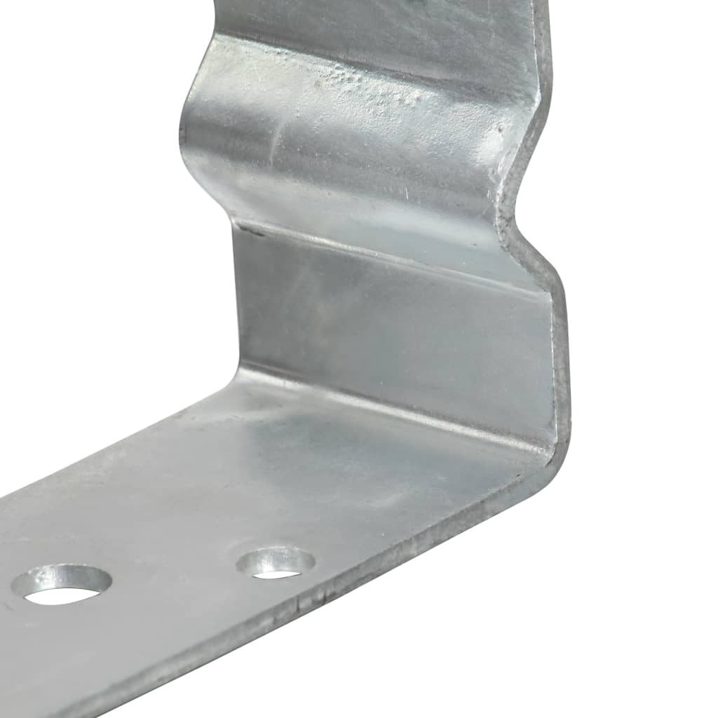 Stolpestøtter 12 Stk Sølv 9×6×15 cm Galvaniseret stål