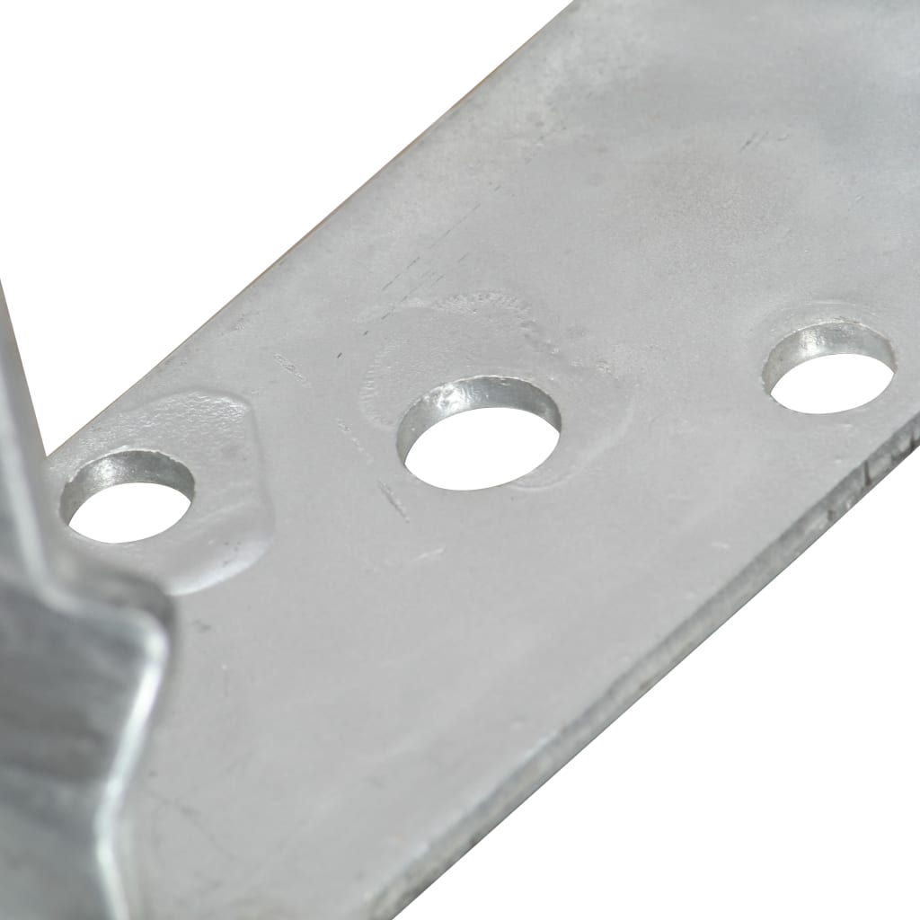 Stolpestøtter 12 Stk Sølv 9×6×15 cm Galvaniseret stål