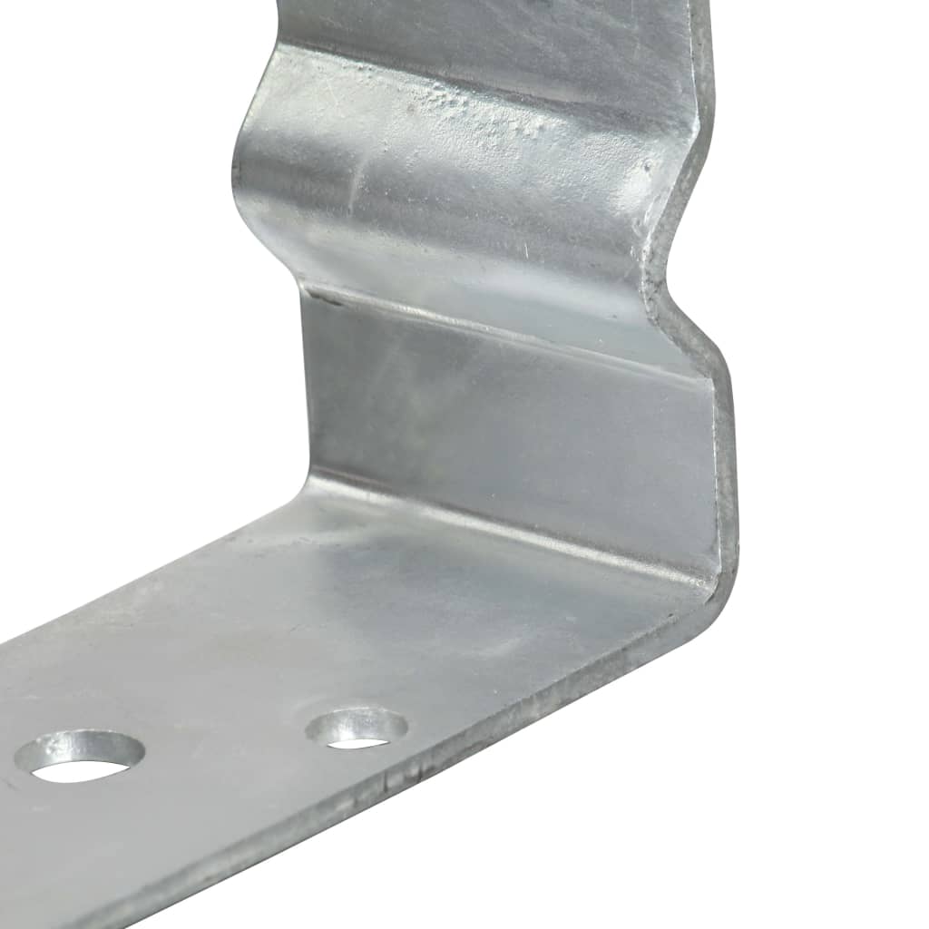 Stolpestøtte 6 Stk Sølv 12×6×15 cm Galvaniseret Stål