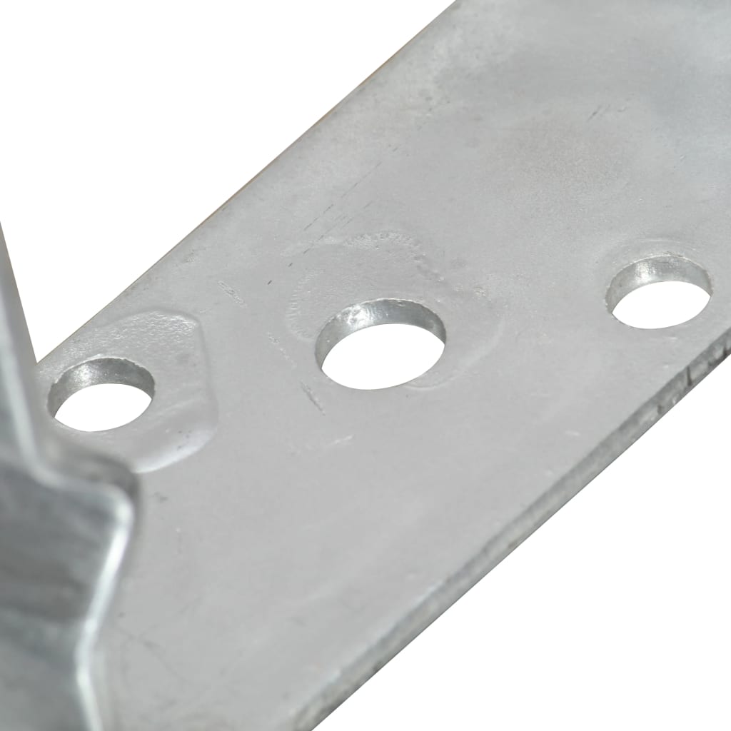 Stolpestøtte 6 Stk Sølv 12×6×15 cm Galvaniseret Stål