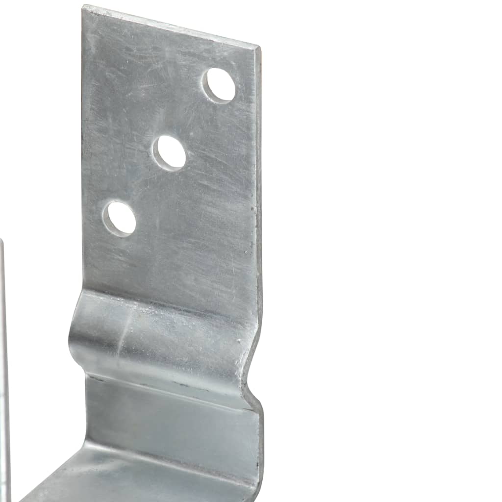 Stolpestøtte 12 Stk Sølv 12x6x15 cm Galvaniseret Stål