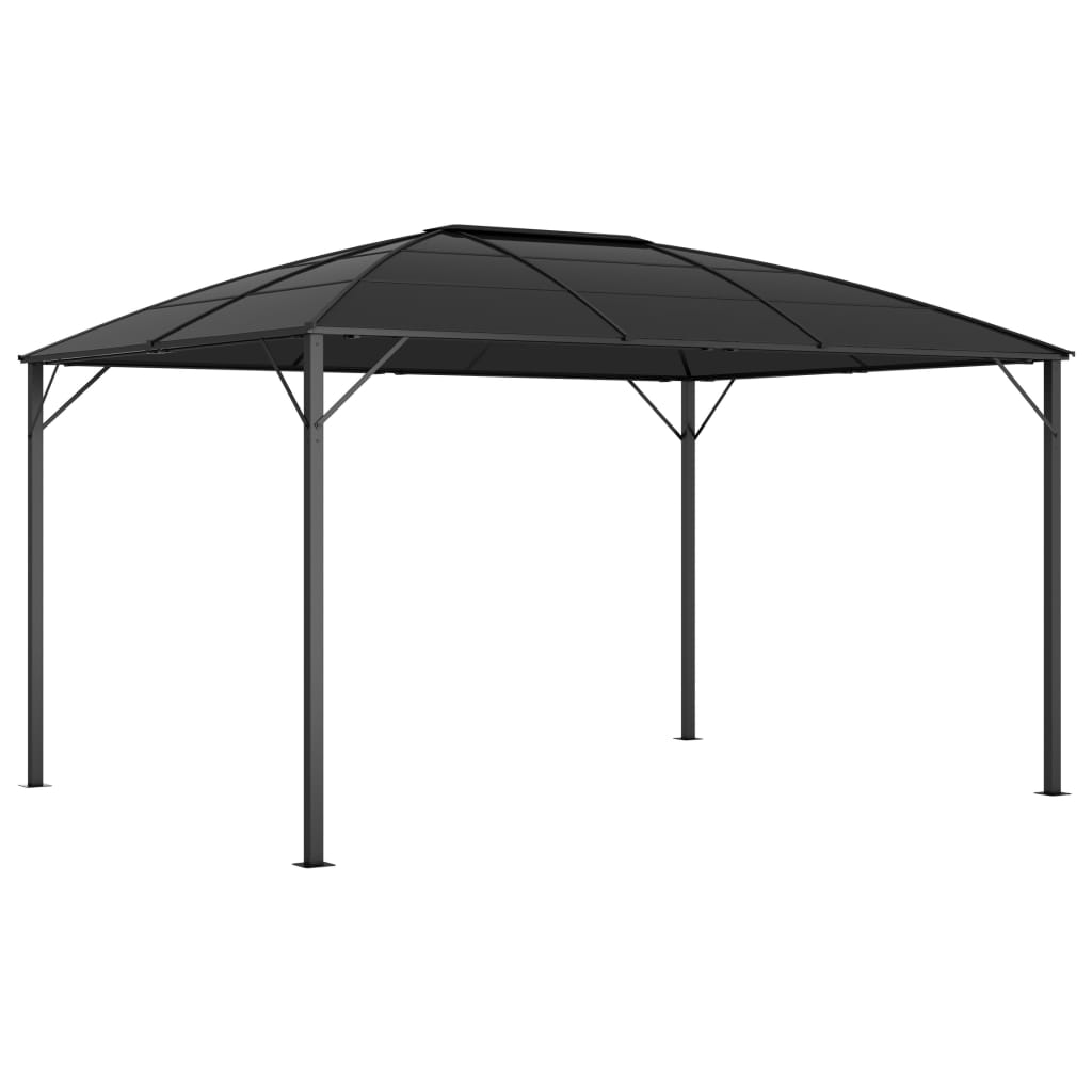 Pavillon med Gardiner 400 x 300 x 265 cm Antracit
