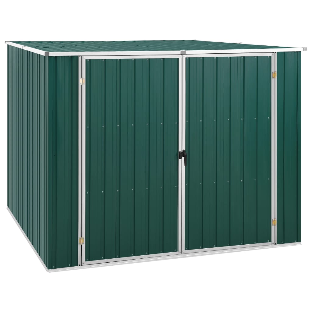 Redskabsskur Grøn 195x198x159 cm Galvaniseret stål