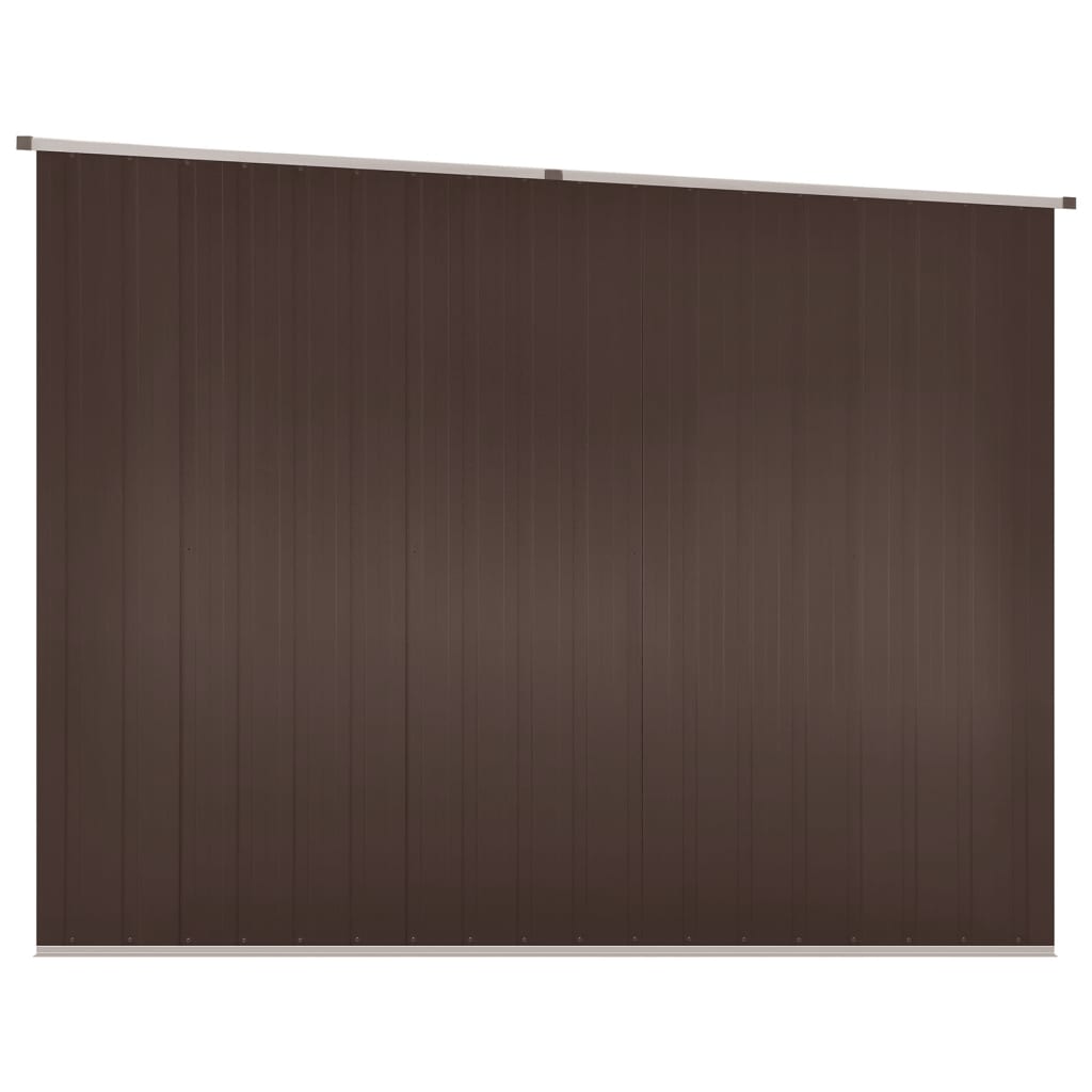 Redskabsskur Brun 195x198x159 cm Galvaniseret stål