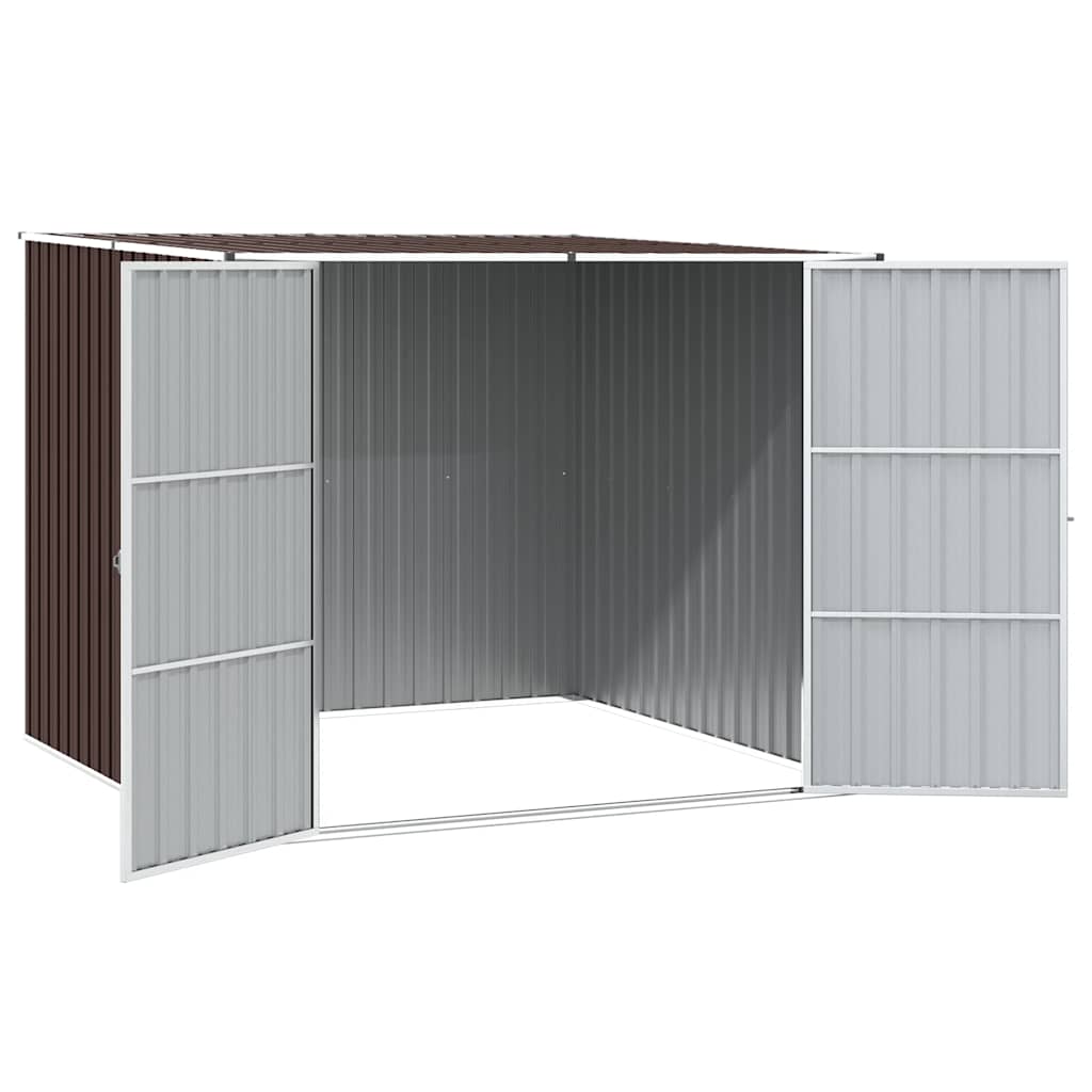 Redskabsskur Brun 195x198x159 cm Galvaniseret stål