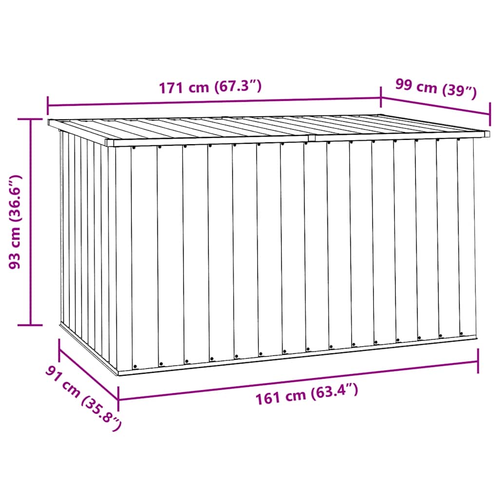 Havekasse Grøn 171 x 99 x 93 cm
