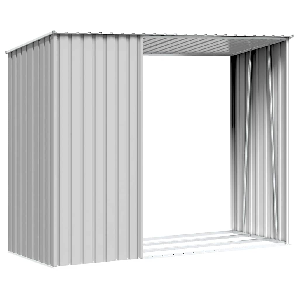 Havebrænde Opbevaring Grå 245x98x159 cm Galvaniseret Stål