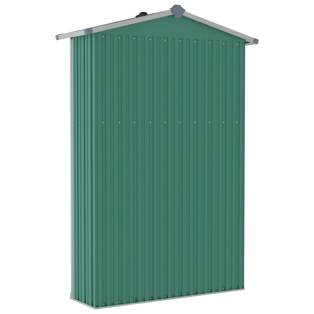 Redskabsskur Grøn 116x45x175 cm Galvaniseret stål