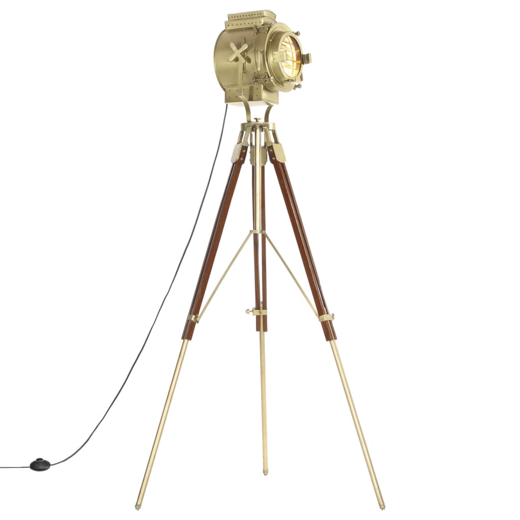 Gulvlampe stativ massivt træ mango 193 cm