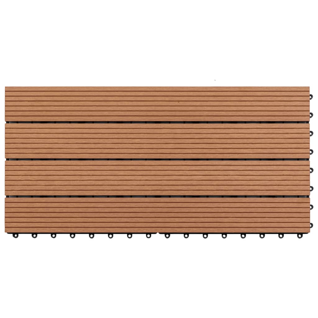 WPC fliser 60×30 cm 6 stk 1m² Brun