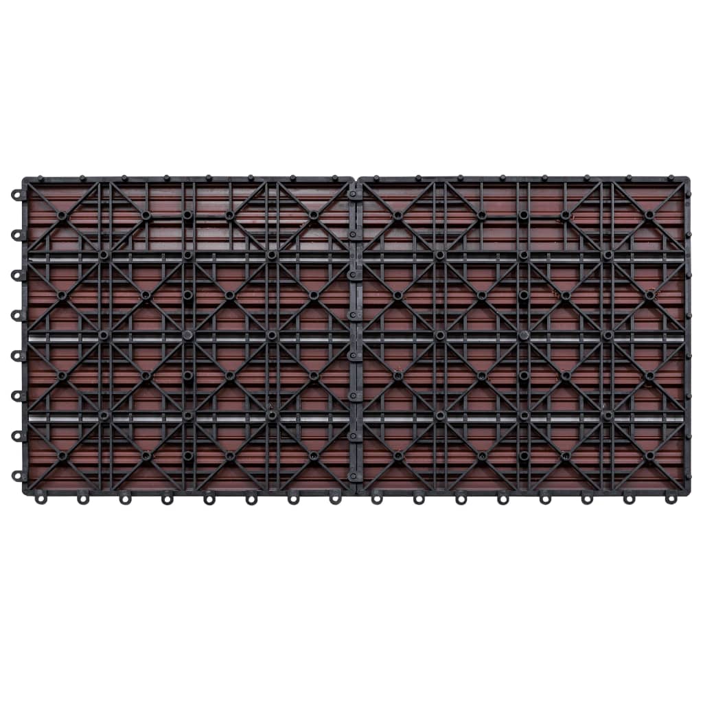 WPC fliser 60×30 cm 6 stk 1m² Brun