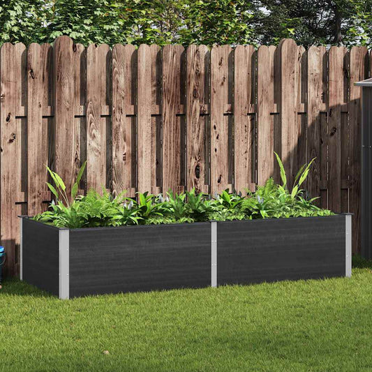 Garten-Hochbeet 250 x 100 x 54 cm WPC Grau