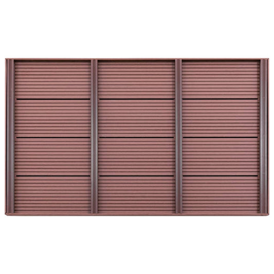 Bodenelement für Solardusche Braun 101x63x5,5 cm WPC