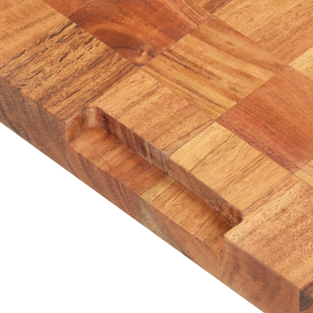 Hackblock 40×30×3,8 cm Akazie Massivholz
