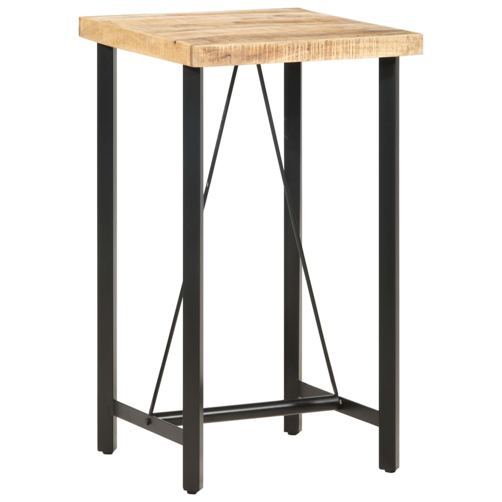 Barbord 60x60x107 cm Groft mangotræ