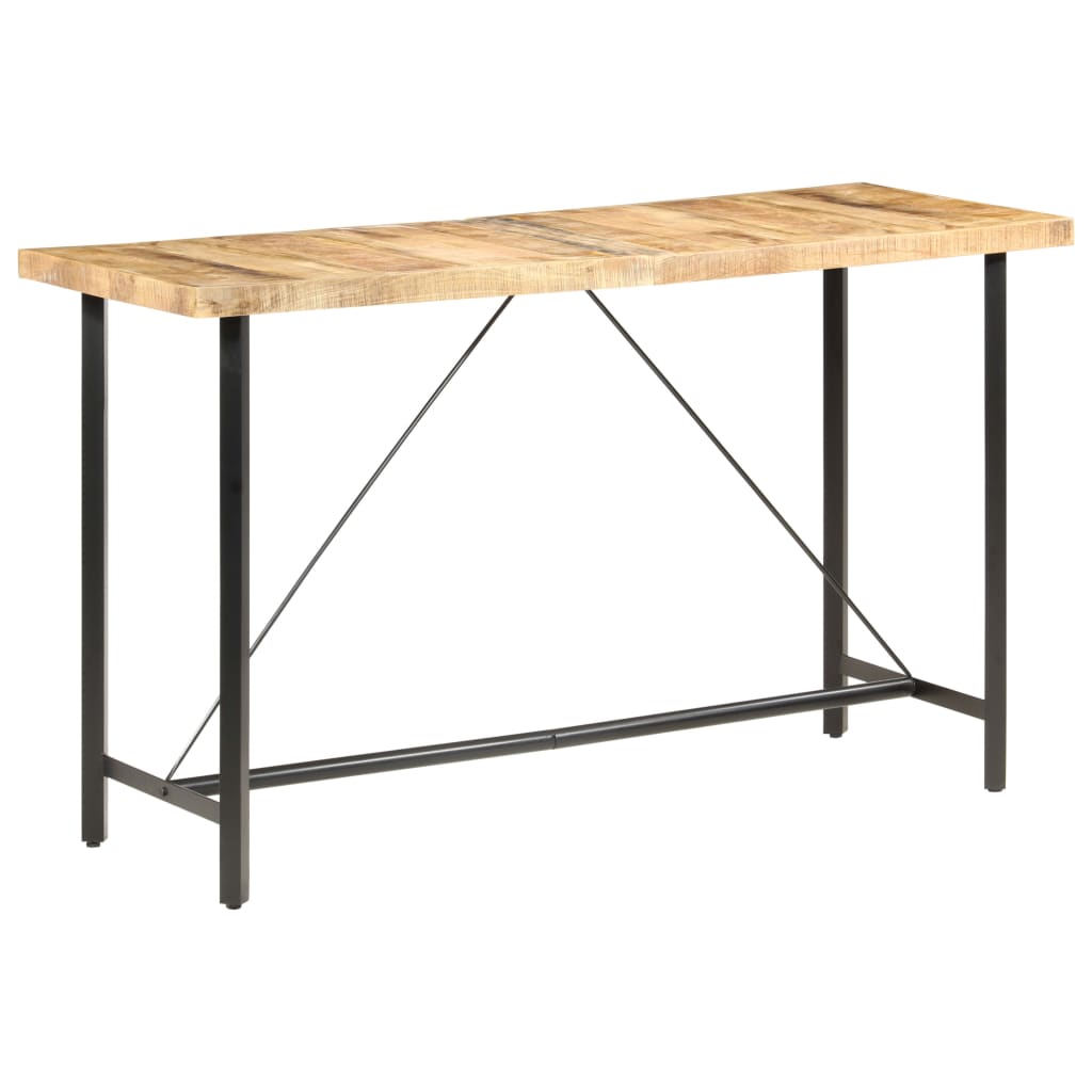 Barbord 180x70x107 cm Groft mangotræ