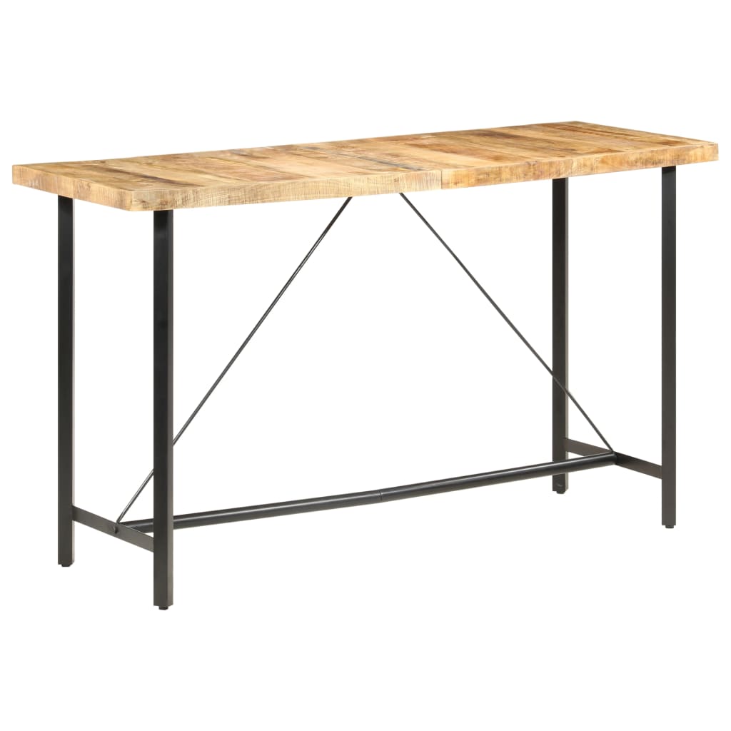 Barbord 180x70x107 cm Groft mangotræ