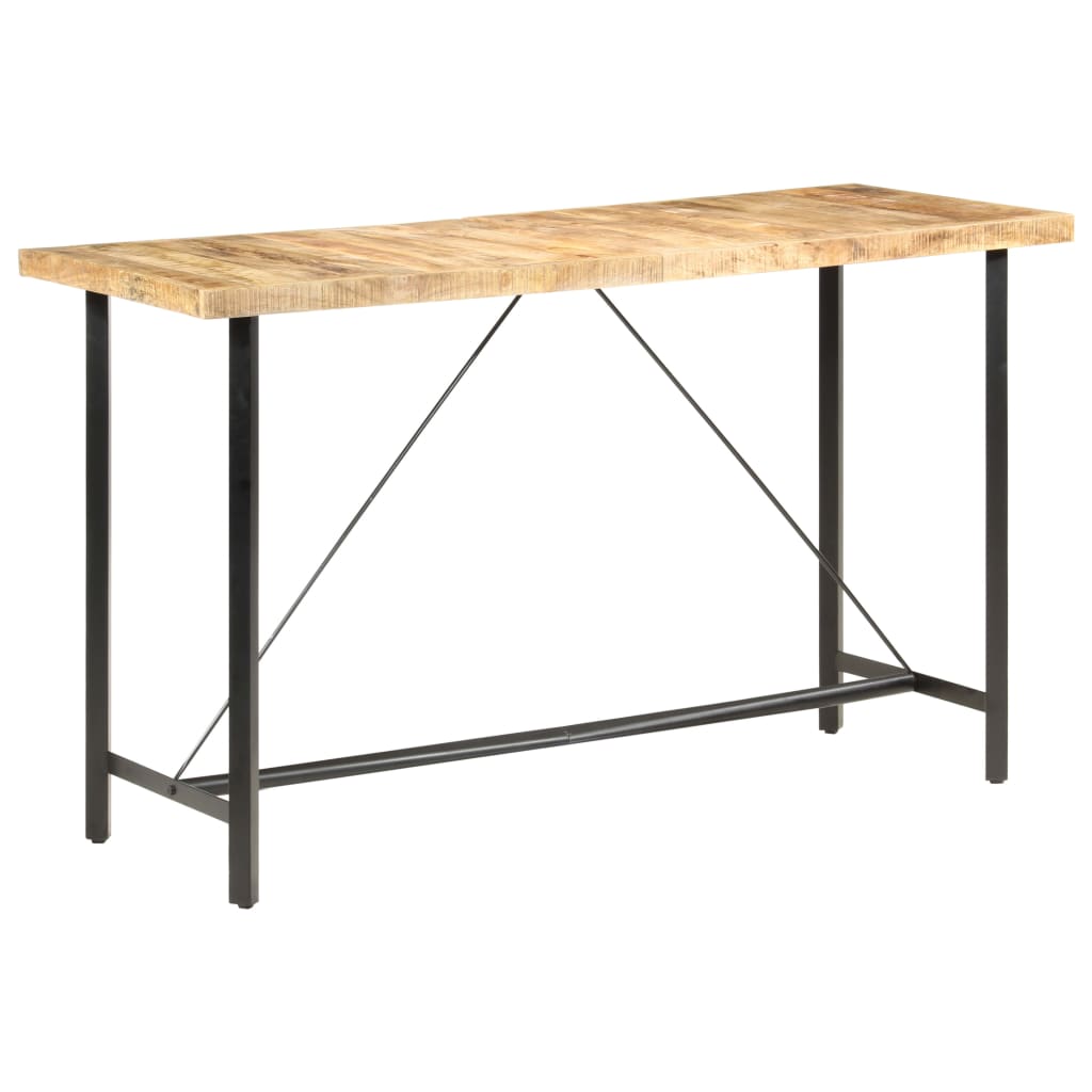 Barbord 180x70x107 cm Groft mangotræ