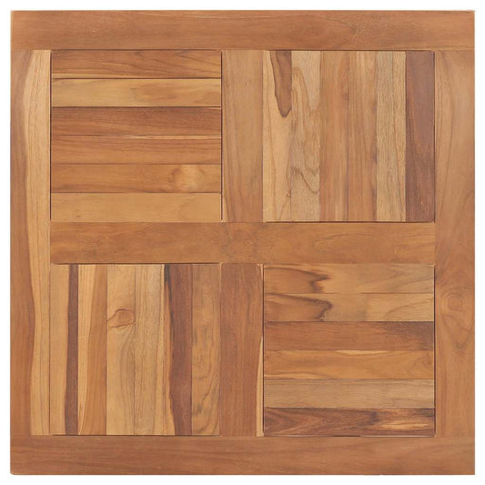 Tischplatte Massivholz Teak Quadratisch 80×80×2,5 cm