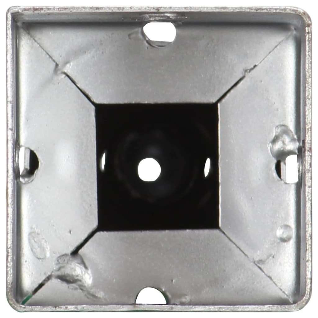 Slibespyd 2 stk Sølv 10×10×57 cm Galvaniseret stål