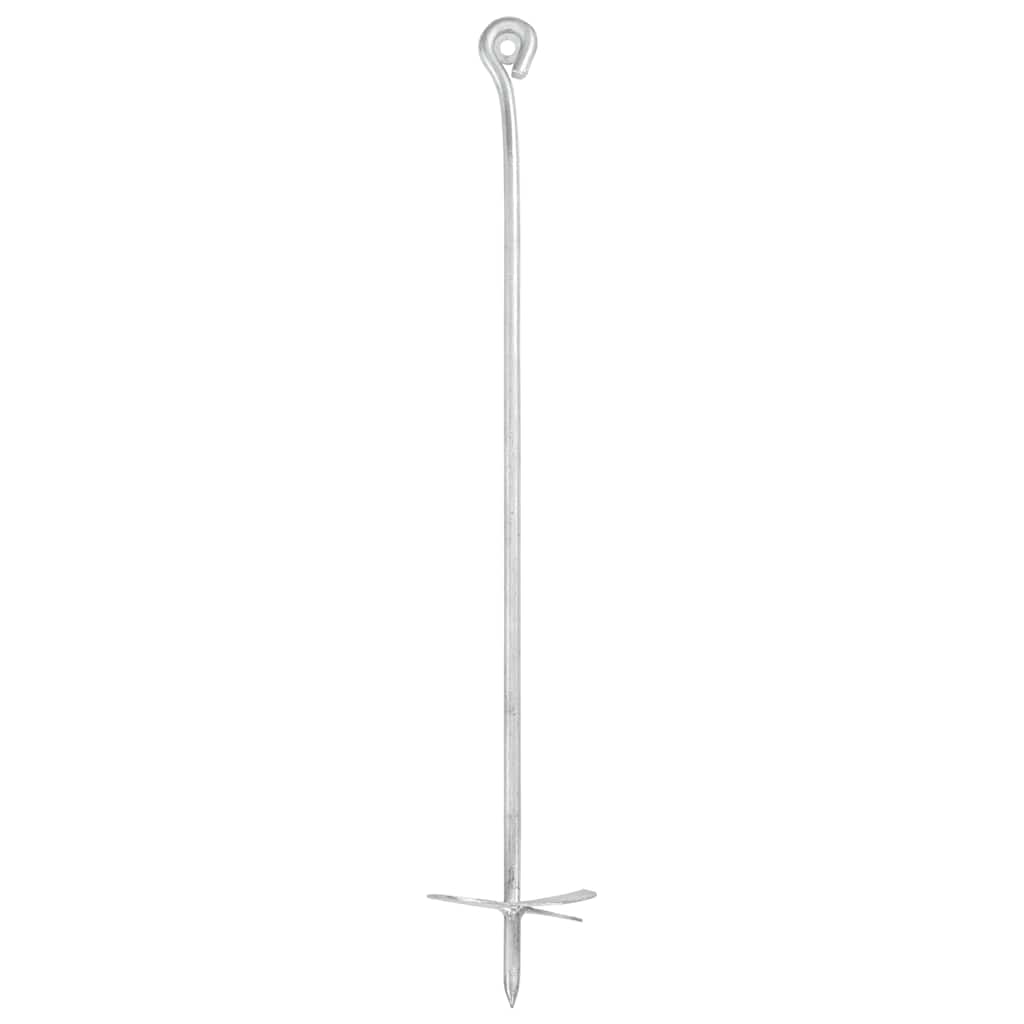 Erdanker 4 Stk. 10×60 cm Verzinktes Metall