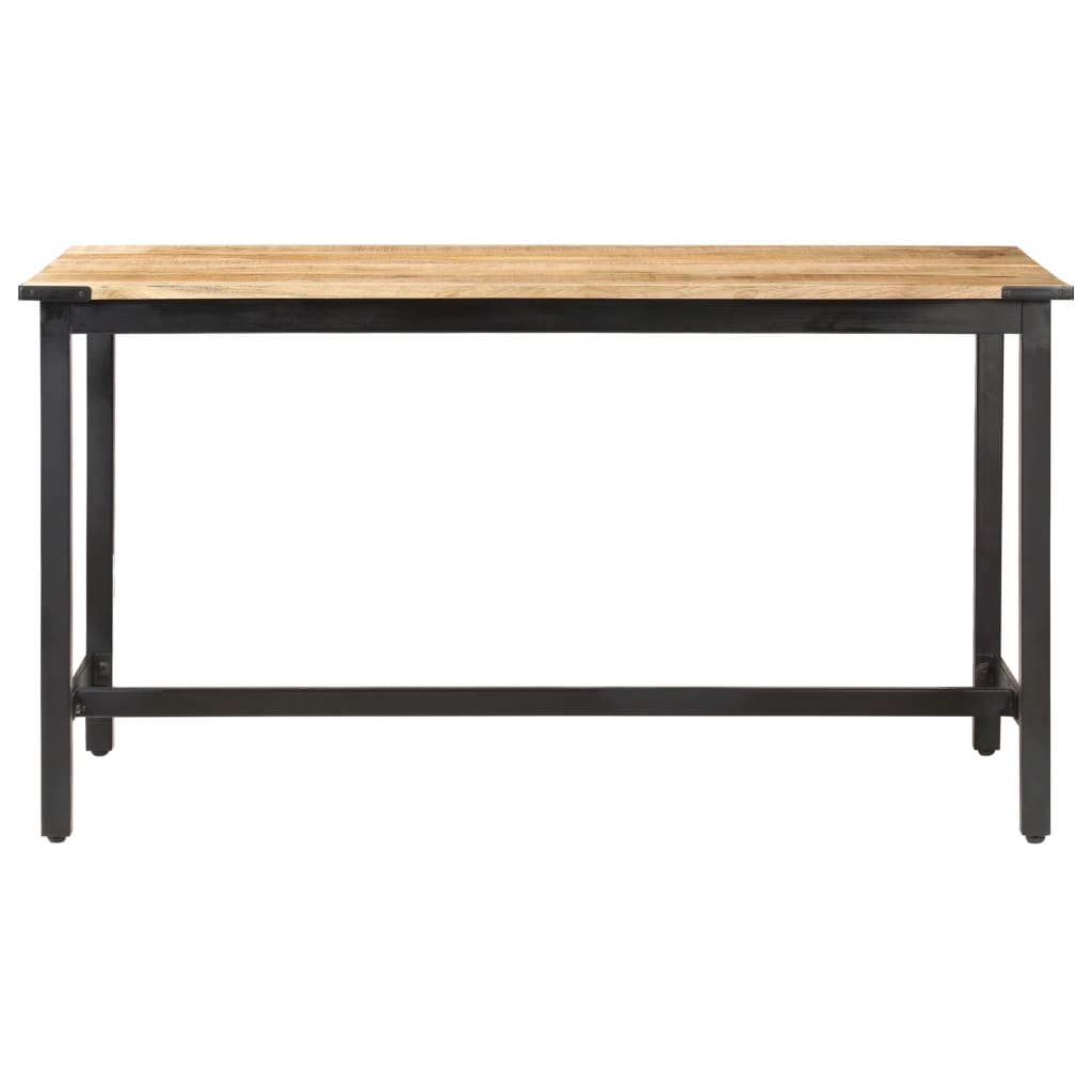 Spisebord 140 x 70 x 76 cm Groft mango i massivt træ