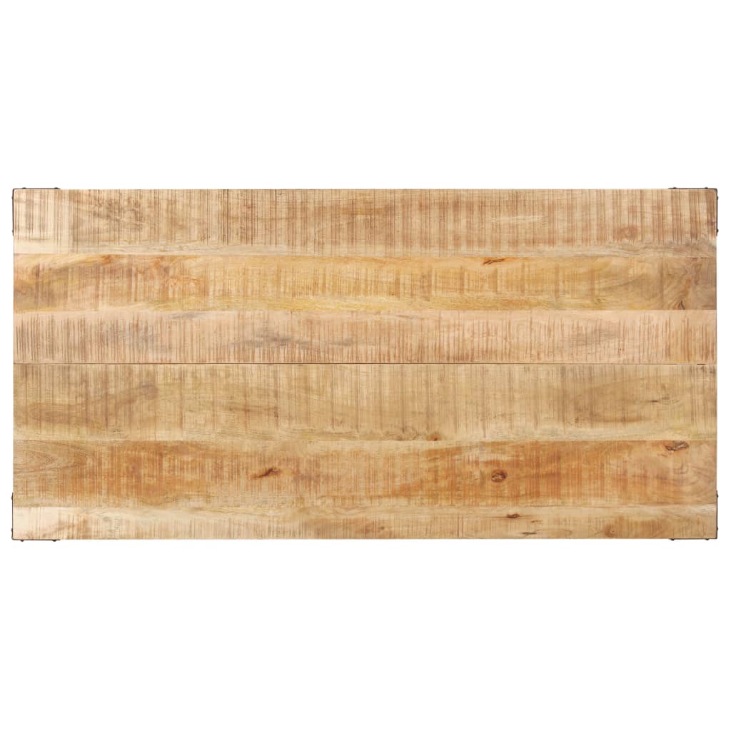 Spisebord 140 x 70 x 76 cm Groft mango i massivt træ